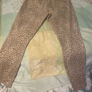 Lucky Brand Leopard Print Ankle Jeans
